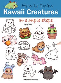 How to Draw - Kawaii Creatures in Simple Steps