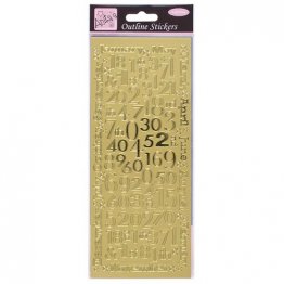 Anita's® Outline Stickers - Months and Numbers, Gold