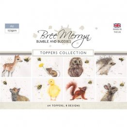 Creative Worlds of Crafts™ Bumble and Buddies by Bree Merryn - A6 Toppers Collection (64 PK)