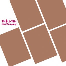 Pick & Mix Card Company© A4 (5pk) - Butterscotch Swirl Brown