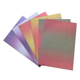 Craft Artist® A4 Ombre Glitter Card Non-shedding 12pk - Festive