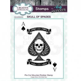 Creative Expressions® Stamps by Andy Skinner® - Skull of Spades