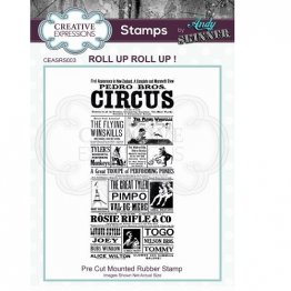 Creative Expressions® Stamps by Andy Skinner® - Roll Up, Roll Up!