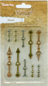 Crafts Too Ltd® Vintage Selection, Clock Hands 10pcs