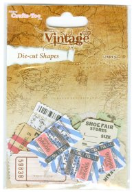 Crafts Too Ltd® Vintage Selection, Die-cut Shapes 24pcs - Tickets