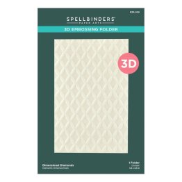 Spellbinders™ 3D Embossing Folder, 5.5" x 8.5" - Dimensional Diamonds