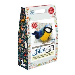 The Crafty Kit Company® British Birds Blue Tit Needle Felting Craft Kit