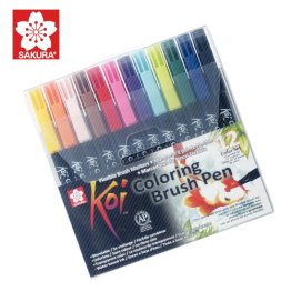 Sakura® Koi Colouring Brush Pen Set - 12 pcs