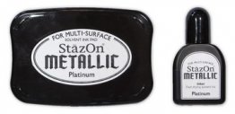 TSUKNEKO® StazOn™ Metallic Ink Pad & Inker - Platinum