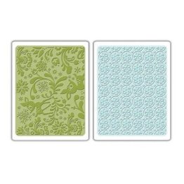 Sizzix® Textured Impressions™ Embossing Folder Set 2PK - Dearly & Frost by Basic Grey™