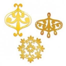 Sizzix® Medium Sizzlits® Die Pack - Decorative Accent & Flower Wreath Set by Dena Designs™