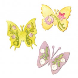 Sizzix® Medium Sizzlits® Die Pack - Butterfly Set #3 by Scrappy Cat™