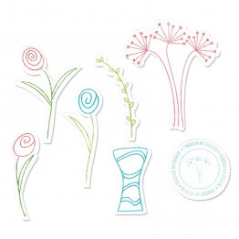 Framelits Die Set & Stamps 7PK - Flowers & Vase by Stephanie Barnard
