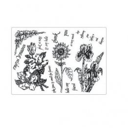 Creative Expressions™ Unmounted Rubber Stamp Set - Natures Botanicals