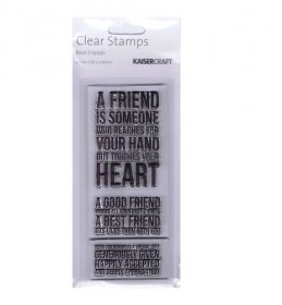 KAISERCRAFT™ Clear Stamp Collection - Words, Best Friends