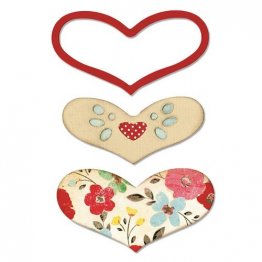 Sizzix Bigz Die - Hearts, True Affections by Scrappy Cat