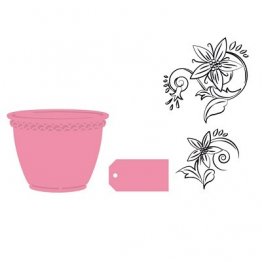 Marianne D® Collectables Die (w/Stamps) - Flowerpot & Tag