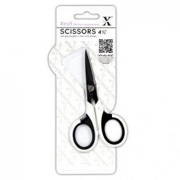 XCut Micro Craft Scissors with Soft Grip Handles - Non Stick Blades (4.5 inch)