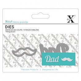 Xcut® Die Set (2 pcs) - Mini Sentiment, Dad