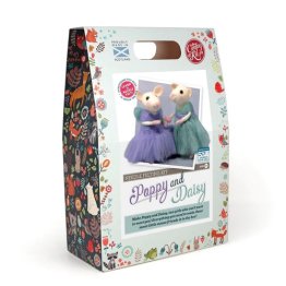 The Crafty Kit Company® Poppy & Daisy Mice Needle Felting Craft Kit