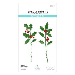 Spellbinders™ Sealed for the Holidays Collection - Sealed Holly Sprigs