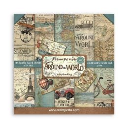 Stamperia© Scrapbooking Pad, 12 x 12 - Around the World