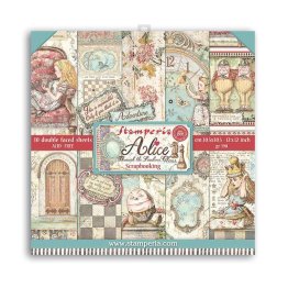 Stamperia© Scrapbooking Pad, 12 x 12 - Alice Through the Looking Glass