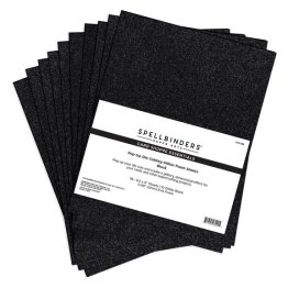 Spellbinders™ Pop-Up Die Cutting Glitter Foam Sheets - Black (10pk)