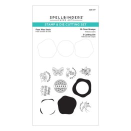 Spellbinders™ Sealed by Spellbinders™ Collection - Faux Waxed Seals, Clear Stamp & Die Set
