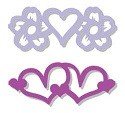 Tonic Studios® Embellishment Staples - Floral Hearts & Heart Cluster (16pcs)