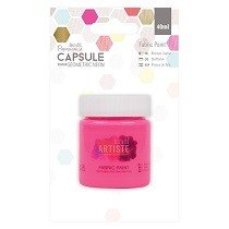 Papermania® Capsule Collection, Geometric Neon - Fabric Paint, Pink