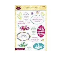 Justrite® Clear Stamp Set - Large Oval Seasonal Wishes