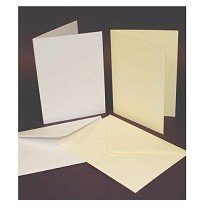 Craft UK© Ltd - C6 White Cards & Envelopes, 50 pk