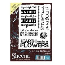 Sheena Douglass® A Little Bit Sketchy A6 Stamp Set - Nature