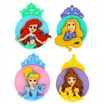 Dress It Up® Buttons Disney® Range - The Princesses Assortment (4pcs)