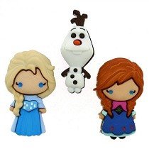 Dress It Up® Buttons Disney® Range - Elsa, Anna & Olaf (3pcs)