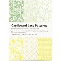 Creativ Company® A6 Cardboard Lace Pattern Pad (24 pcs) - Springtime