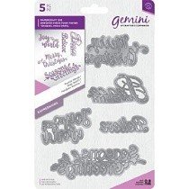 Crafter's Companion™ Gemini™ Papercraft Die Set - Festive Words #1