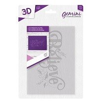 Crafter's Companion™ Gemini™ 5 x 7 3D Embossing Folder - Believe