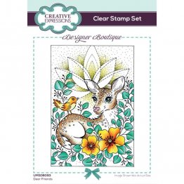 Creative Expressions™ Designer Boutique Clear Stamp (6" x 4") - Deer Friends