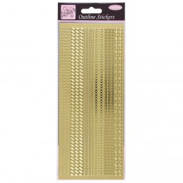 Anita's Outline Stickers - Assorted Borders, Gold