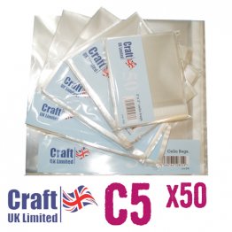 Craft UK© Ltd - C5 Cello Bags (50pk)