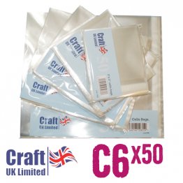 Craft UK© Ltd - C6 Cello Bags (50pk)