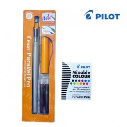 Pilot Parallel Calligraphy Pen Set inc. Bonus 12 Multi Colour Cartridges (2.4mm)