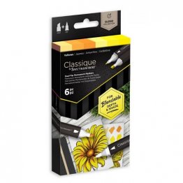 Spectrum Noir™ Classique Dual Tip Marker Pen Set, 6pcs - Yellows