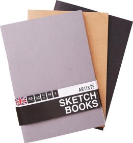 Docrafts®Artiste A4 Sketchbooks - 3pk