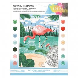 Docrafts®Artiste Paint by Numbers Set - Tropical Flamingo
