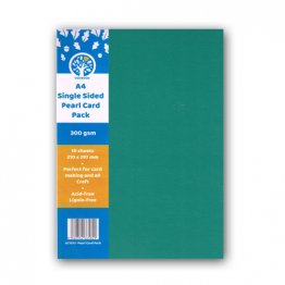 OakWood Archer® A4 Single Sided Pearl Card (10pk) - Forest Green