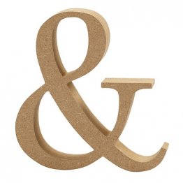 Creativ Company® MDF Wooden Symbol - Character "&"