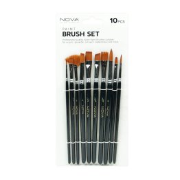 NOVA® Artist Paint Brush Set, 10pcs